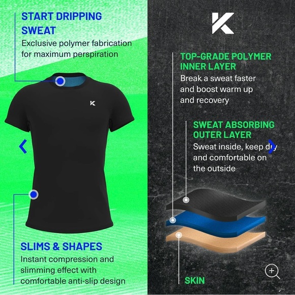 Men’s Sauna Shirt New in Package XL Black - Picture 8 of 9